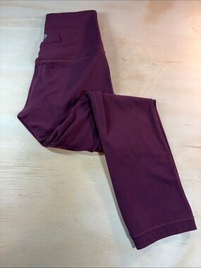 Lululemon Cranberry Cropped Leggings Sz 2